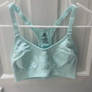 2 a Grey and a Teal Athletic Essentials Sports Bra
